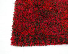 Ladda upp bild till gallerivisning, Punainen villamatto 135x195 cm
