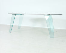 Lataa kuva Galleria-katseluun, Calligaris ovaali lasinen ruokapöytä
