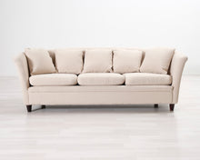 Lataa kuva Galleria-katseluun, 3-istuttava kangassohva luonnonvalkoinen
