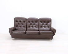 Lataa kuva Galleria-katseluun, 70-luvun nahkasohva
