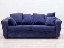 Lataa kuva Galleria-katseluun, 3-istuttava kangassohva sininen
