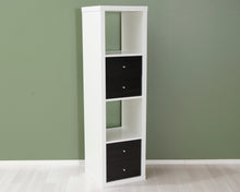 Lataa kuva Galleria-katseluun, IKEA Kallax hylly laatikostolla
