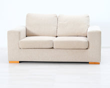 Load image into Gallery viewer, Asko 2-istuttava kangassohva beige
