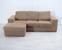 Load image into Gallery viewer, Asko 3-istuttava divaanisohva vaaleanruskea
