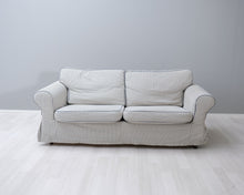 Load image into Gallery viewer, Asko 2,5-istuttava kangassohva raidallinen
