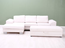 Load image into Gallery viewer, Asko BB divaanisohva ja rahi vaaleanbeige
