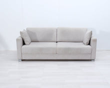Load image into Gallery viewer, Asko Torino 3-istuttava vuodesohva vaaleanharmaa
