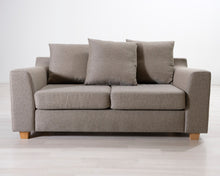 Load image into Gallery viewer, 2-istuttava kangassohva beige
