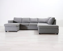 Lataa kuva Galleria-katseluun, 5-istuttava avokulmasohva harmaa
