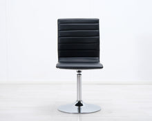 Load image into Gallery viewer, Asko ruokatuoli keinonahkaistuimella musta
