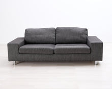 Load image into Gallery viewer, Asko 2-istuttava kangassohva tummanharmaa
