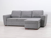 Lataa kuva Galleria-katseluun, 3-istuttava vuodesohva divaanilla harmaa
