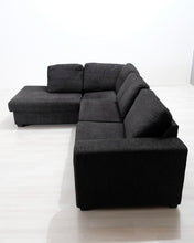 Lataa kuva Galleria-katseluun, 4-istuttava kulmasohva tummanharmaa
