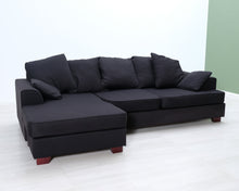 Load image into Gallery viewer, 4-istuttava divaanisohva tummanharmaa
