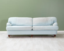 Lataa kuva Galleria-katseluun, 3-istuttava kangassohva vaaleansininen
