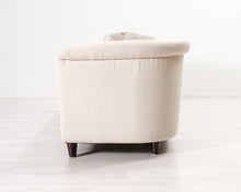 Lataa kuva Galleria-katseluun, 3-istuttava kangassohva luonnonvalkoinen
