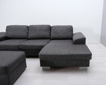 Load image into Gallery viewer, Asko 3-istuttava divaanisohva ja rahi harmaa
