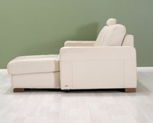 Lataa kuva Galleria-katseluun, 3-istuttava nahkasohva divaanilla luonnonvalkoinen
