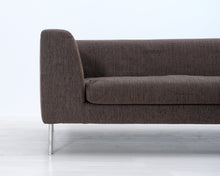 Lataa kuva Galleria-katseluun, 4-istuttava kangassohva ja rahi ruskea
