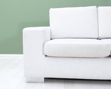 Load image into Gallery viewer, Asko 2-istuttava kangassohva vaaleanharmaa
