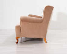 Load image into Gallery viewer, 3-istuttava kangassohva beige
