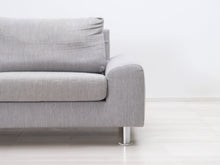 Load image into Gallery viewer, Asko Stella 3-istuttava kangassohva harmaa
