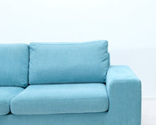 Load image into Gallery viewer, Asko 4-istuttava kulmasohva turkoosi
