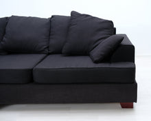 Load image into Gallery viewer, 4-istuttava divaanisohva tummanharmaa
