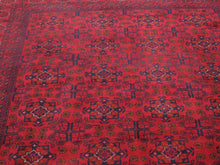 Lataa kuva Galleria-katseluun, Afganistanilainen villamatto 228 x 174 cm punainen
