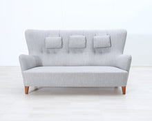 Load image into Gallery viewer, Asko Richard 3-istuttava kangassohva harmaa
