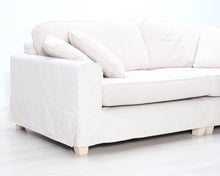 Load image into Gallery viewer, Asko 3-istuttava kangassohva beige
