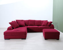 Load image into Gallery viewer, Avokulmasohva punainen
