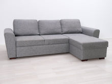 Lataa kuva Galleria-katseluun, 3-istuttava vuodesohva divaanilla harmaa
