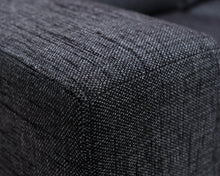 Lataa kuva Galleria-katseluun, 3-istuttava kangassohva tummanharmaa
