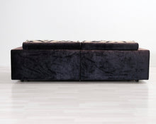 Lataa kuva Galleria-katseluun, 3-istuttava kangassohva tiikerikuvioinen
