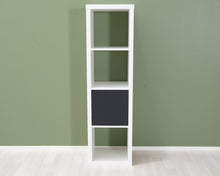 Lataa kuva Galleria-katseluun, IKEA Kallax hylly laatikostolla valkoinen
