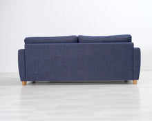 Lataa kuva Galleria-katseluun, 3-istuttava vuodesohva sininen

