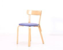 Lataa kuva Galleria-katseluun, Artek 69 ruokatuoli sininen kangas
