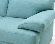 Load image into Gallery viewer, Asko Florence 2-istuttava kangassohva sininen
