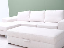Load image into Gallery viewer, Asko BB divaanisohva ja rahi vaaleanbeige
