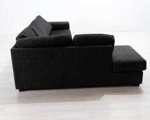 Lataa kuva Galleria-katseluun, 4-istuttava kulmasohva tummanharmaa
