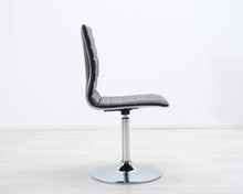 Load image into Gallery viewer, Asko ruokatuoli keinonahkaistuimella musta

