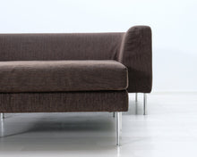 Lataa kuva Galleria-katseluun, 4-istuttava kangassohva ja rahi ruskea
