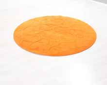 Lataa kuva Galleria-katseluun, A-Carpet Snooze villamatto ø 220 cm oranssi
