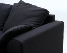 Load image into Gallery viewer, 4-istuttava divaanisohva tummanharmaa
