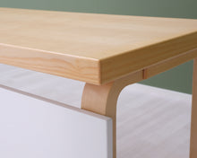 Load image into Gallery viewer, Artek työpöytä 60 x 180 cm koivu / valkoinen
