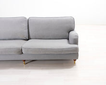 Lataa kuva Galleria-katseluun, 3-istuttava kangassohva harmaa
