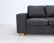 Load image into Gallery viewer, Asko 3-istuttava divaanisohva tummanharmaa
