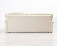 Lataa kuva Galleria-katseluun, 3-istuttava kangassohva luonnonvalkoinen
