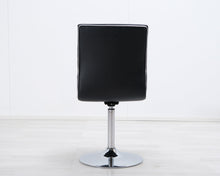 Load image into Gallery viewer, Asko ruokatuoli keinonahkaistuimella musta
